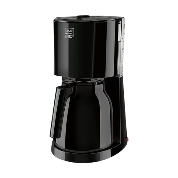 Melitta Enjoy Therm - Filterkaffeemaschine - mit Thermokanne - Tropfstopp - 8 Tassen - Schwarz (1017-06)