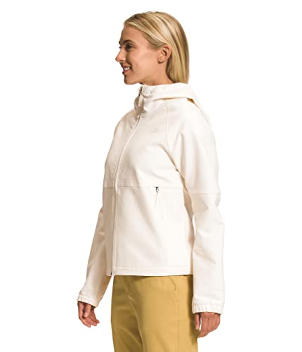 THE NORTH FACE Moletom com capuz feminino Camden Soft Shell, Gardênia, branco, mesclado escuro, G