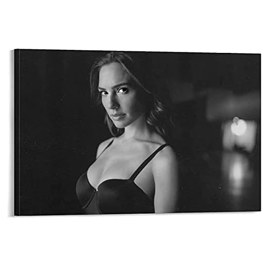 XMYC Afrikansk kvinna gal Gadot skådespelare modell konstaffisch och bildtryck modern familj sovrum dekor 40 x 60 cm (15,7 x 23,6 tum) ingen ram
