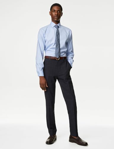 Image of Check Stretch Trousers T704441TNAVY (32)