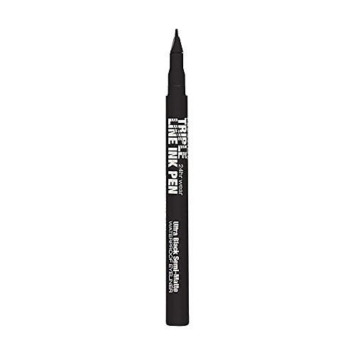 Prestige Cosmetics Triple Línea pluma de tinta, Ultra Negro, 0,03 onzas por Prestige Cosmetics