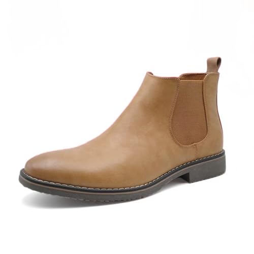 Finishing & Sewing Botines Chelsea Para Hombre, Botines Casuales Elegantes Sin Cordones