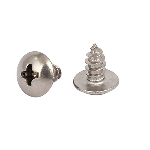 Tornillo autorroscante Phillips M4x8mm acero inoxidable 25pcs miniatura 2