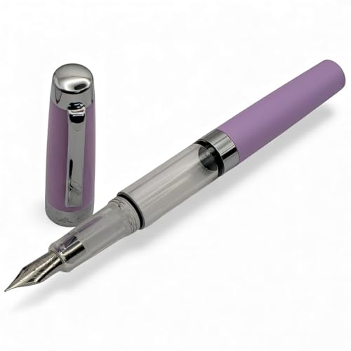 Image of Venti Fountain Pen - Metal Luxury Pen, Schmidt Nib (Medium), Best Pen Gift Set for Men & Women, Professional, Executive, Office, Nice Pens,Return Gift (F3024-Purple)