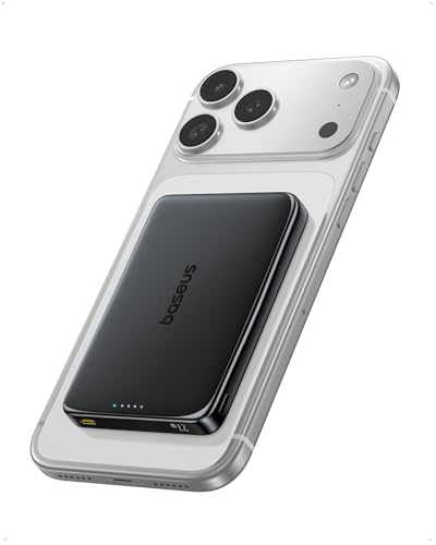 Baseus Picogo Power Bank, 0.5' Ultra Slim 10000mAh MagSafe...