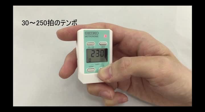 Amazon | SEIKO(セイコー) メトロノーム クリップ式 デジタル ブラック