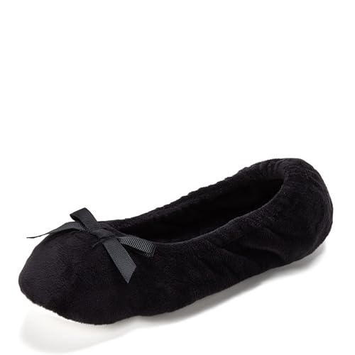 Image of Layla Ballerina Slippers, Memory Foam Lightweight Indoor House Shoes