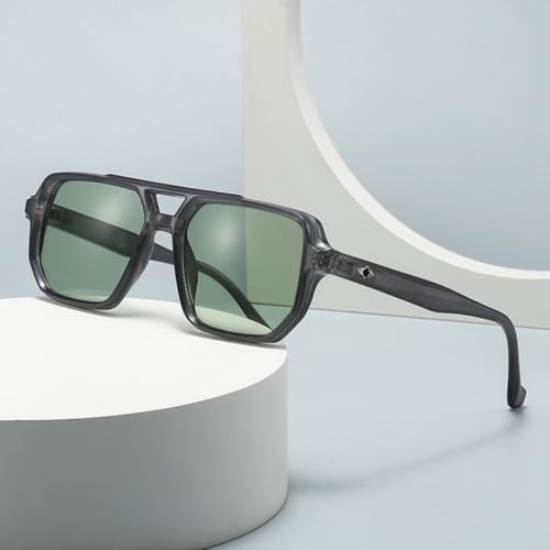 Lunettes de soleil UV400 carrées protégeant vos yeux avec verres dégradés - 2