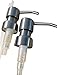 Industrial Rewind Stainless Soap Pumps with Collar Rings - 2pk - Replacement Pumps for Your Bottles, Mason Jars or Other DIY Soap or Lotion Dispensers