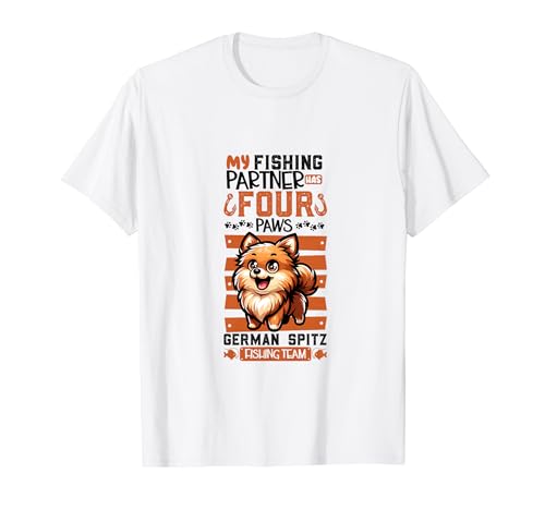 Se allevate o possedete cani Spitz tedeschi, questo slogan per cani per chi ama la pesca è proprio quello che fa per voi.