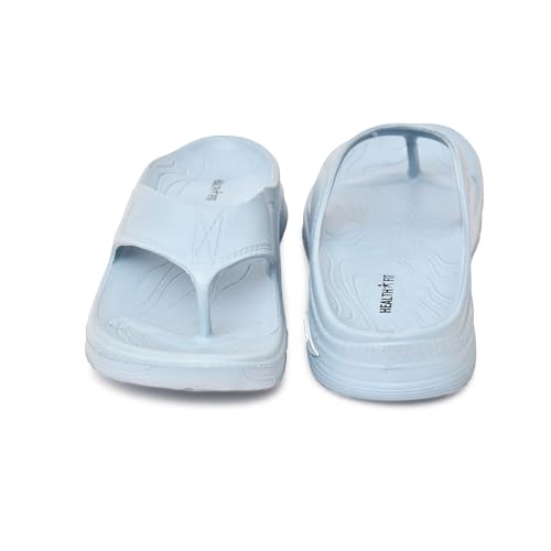 Image of HEALTH FIT SUPER SOFT Women's Flip-Flops Women's & Girl's Slippers | Comfortable & Lightweight | Soft Foot Massager | OUT Door & IN Door Flip-Flops Slipper INDIGO