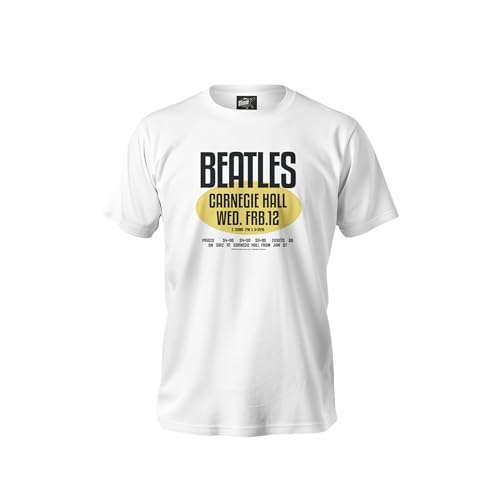 Camiseta oficial de The Beatles para hombre, Negro, L