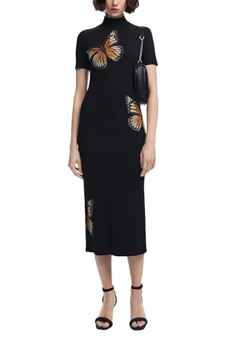 Robe noire Desigual VEST_VIRGINIA L aux finitions premium