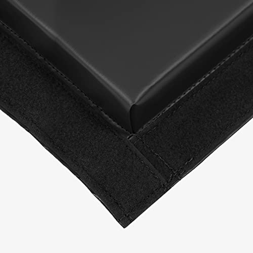 Incstores 2 Inch Thick Mat For Gymnastics | Foldable Vinyl-Covered Foam Exercise Mat Made To Help You Tumble, Cheer, Dance, Stretch, And Jump In Comfort And Style | 4'X8', Black #TOP4