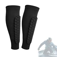 Shin Guards,2026 Upgrade Guards Shin Pads,Compression Sleeve with Honeycomb Pads for Adults & Teens - Breathable EVA, Distributes Boot Pressure (Black,M(Age 14+))