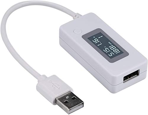 Villageboom USB Tester Meter Voltmeter Multimeter Voltage Current Ammeter Meter LCD Display, White - Image 4