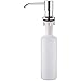 Ibergrif M34027 - Dispensador de Jabón Líquido, Detergente de Cocina Incorporado, Plata, 300 ML, para Fregadero