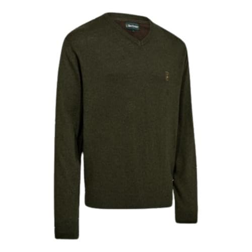 Man Sweater Kingston with V-Neck Large Green2