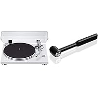 Teac TN-3B Plattenspieler mit Riemenantrieb (MM-Phono-EQ-Verstärker integriert, digitaler USB Ausgang, SAEC Tonarm, 33 & 45 RPM Geschwindigkeit), Weiß & Pro-Ject Clean it Karbonfaser Nadelbürste