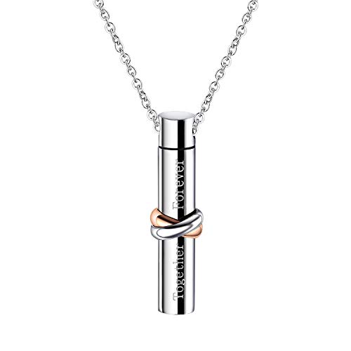 bigshopDE Collier pour femme avec pendentif cylindrique et urne funéraire Cover