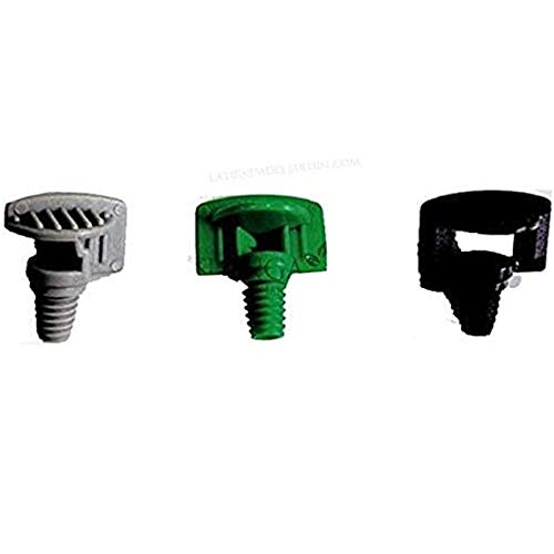 Suinga 100 Micro Diffusori Per Irrigazione A 360°, Getto Da 1 A 1,5 Metri – Pressione 0,5-1,5 Bar, Attacco 4 Mm, Per Tubo Gocciolante