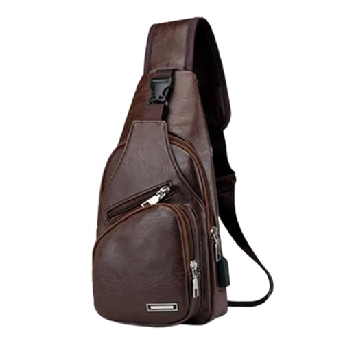 Crossbody Sling Bag with Earphone Hole for Men and Women, Small Shoulder Bag