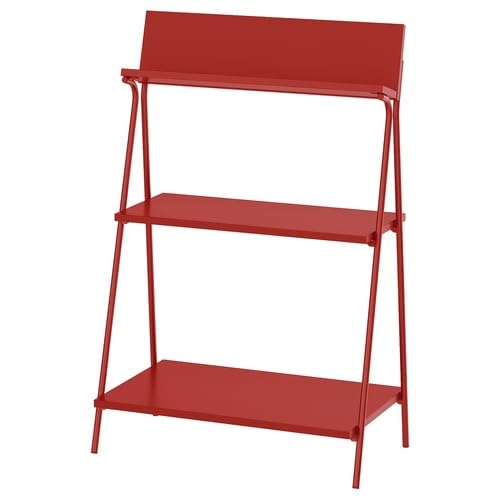 Amazon | IKEA イケア オープン収納 レッド 60x35x91cm m90574598