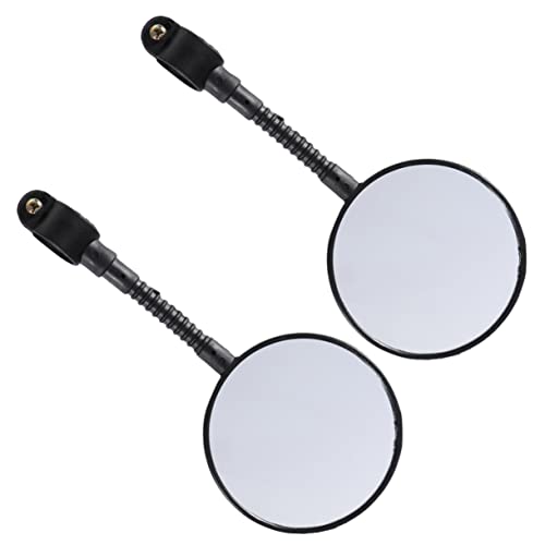 Happyyami Handlebar Mirrors for Safe Cycling Flexible Rear View Mirrors for Road Bikes Lightweight Safety Accessories Fit Enhanced Visibility