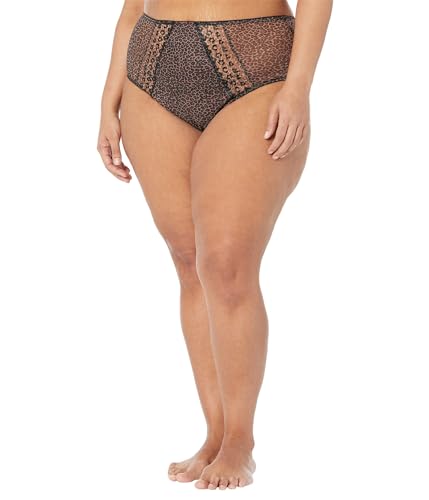 Culotte haute Matilda Elomi grande taille slip léopard transparent 3XL