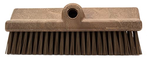 Image of SPARTA 40423EC01 Plastic Floor Scrub Brush, Wall Brush, Equipment Brush With Nonabsorbent Bristles For Industrial Kitchens, Hospitals, Commercial Cleaning, 10 Inches, Brown