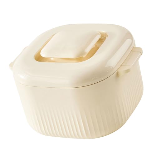 Lodoot Recipiente cuadrado de vapor para comer fabricado con caja fuerte con tapa de fugas, ideal para gimnasio y uso diario