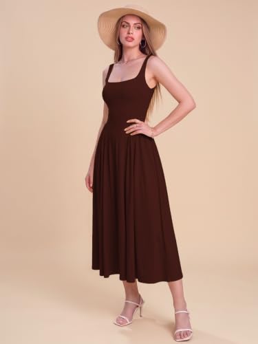 Image of Solid Fit and Flared Round Neck Gown for Women's & Girl's