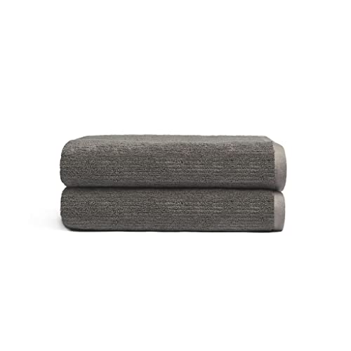 Cozy Earth Nantucket 60% Cotton 40% Viscose from Bamboo Washcloth - 600 GSM Plush & Fast-Drying with Rice Weave Pattern - 4 Pack 13" x 13" Luxury Washcloth - Sand