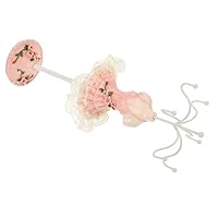 AKOOSY Pink Mannequin Jewelry Stand Necklace Holder Earring Display Rack Rotating Organizer for Dressing Table Jewelry Storage Gift for Women