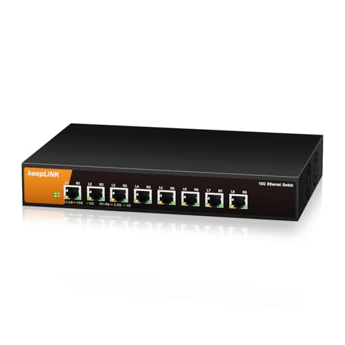 Amazon.co.jp: keepLiNK 8ポートスイッチングハブ 10Gbps対応