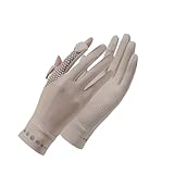 Photo Gallery hikoo daily guanti estivi da donna in seta di ghiaccio sottile, anti-ultravioletti, touch screen, per guida, equitazione, antiscivolo, traspiranti (beige) Photo Gallery hikoo daily guanti estivi da donna in seta di ghiaccio sottile, anti-ultravioletti, touch screen, per guida, equitazione, antiscivolo, traspiranti (beige)