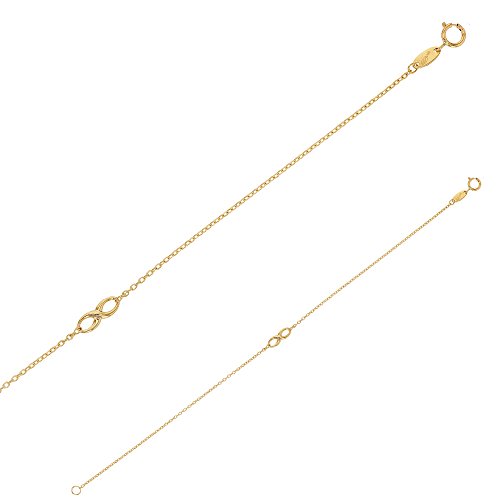 Bracelet infini or 375/1000e 18,5 cm, l'éclat discret de votre quotidien