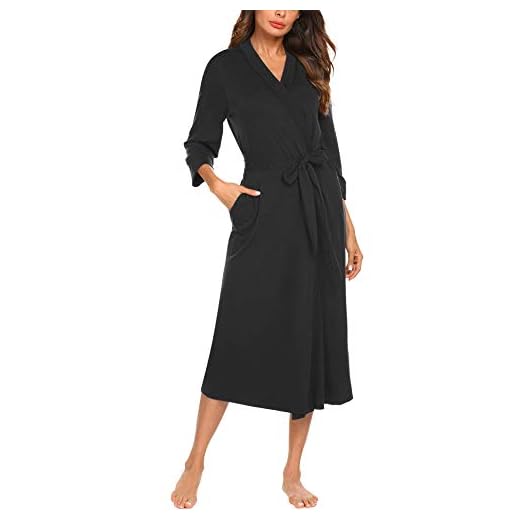 Unibelle Dam morgonrock bomull badrock lång ljus Kimono Maxi tunn bastu rock mjuk rock väska kvinnor morgonrock S-XXL