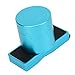 SPYMINNPOO Magnetic Billiard Chalk Holder, Lightweight Aluminium Alloy Snooker Chalk Box with Fixed Clip, Easy Storage for Billiards Lovers (Blue)