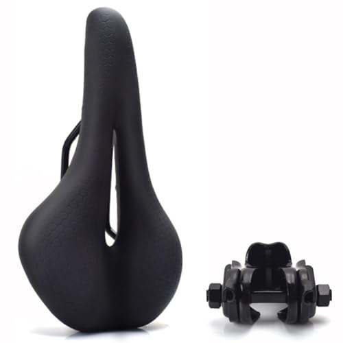 Ascent Bike Saddle, Bike Seat Memory Foam, Waterproof Breathable Ergonomic Hollow Comfort for Men Women MTB Road City (A)