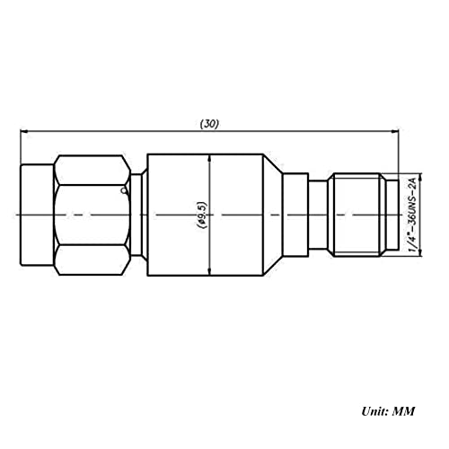 tojoin sma male to female attenuatorcoaxial rf attenuator dc to 8ghz 50ohm 2w 10db sma 8g attenuator 2pcs