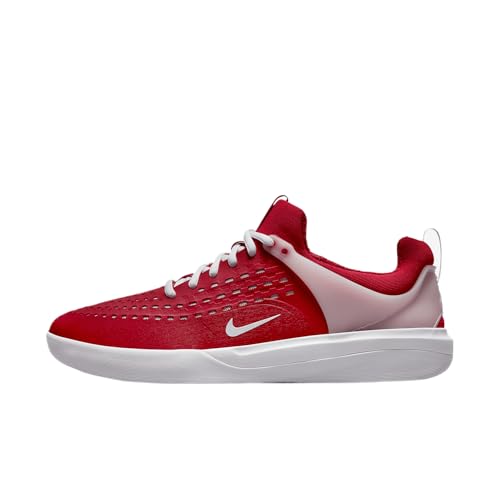 Nike Men's Nyjah 3 Skateboarding Shoes, University Red/Red, Size 9.5