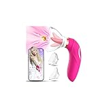 Vibration für Frauen Dildo Vibrator Sex Spielzeug für Paare Klitoris Lecken Sauger mit APP, Sexspielzeug Vibratorensets für Frauen Sex Stimulation mit 8 Saugen 5 Zungemodi Sex Spielzeug für die Frau