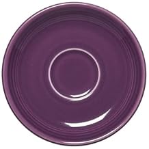 Fiesta Saucer Plate 5.875 inch Durable Ceramic, Lead-Free, Dishwasher/Microwave/Oven Safe Made in USA Dinnerware - Mulberry