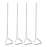 4Pcs Stainless Steel Cell Spreader 35mm Wide Triangle Head Cell Spreader Spreading Bar for Science Laboratory Supplies, Silver