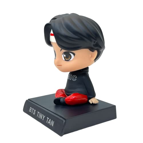 Image of AUGEN Super Hero BTS RJ Action Figure Limited Edition Bobblehead with Mobile Holder for Car Dashboard, Office Desk & Study Table (Pack of 1), Plastic