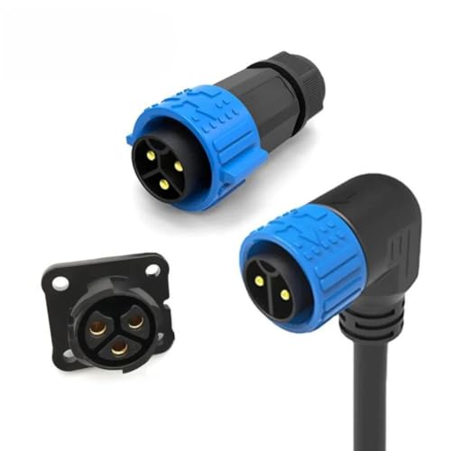 Conector M25 industrial de 2 pines con enchufe de alta corriente 50A 8