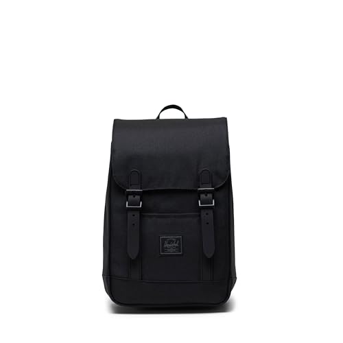 Herschel Retreat Backpack Mochila, Tono sobre Tono Negro (edición Limitada), Mini 10L Unisex Adulto