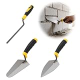 WRENYZK 3 Pcs Masonry Tool Set, 6' Gauging Trowel Pointing...