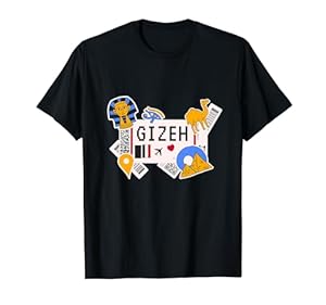 Gizeh Urlaub Flugticket Familienurlaub Pyramiden Ägypten T-Shirt